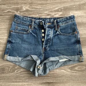 Old Navy Women's Dark Blue Denim Shorts